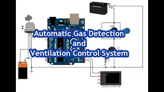 Automatic Gas Detection and Ventilation System with Arduino MQ2 Sensor and IRF540N MOSFET [upl. by Yrelav]