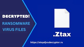 Ztax Ransomware Attack  Remove Virus and Decrypt Encrypted Files dharma ransomware [upl. by Anerys]