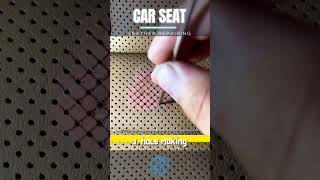 The Skills of CAR SEAT LEATHER REPAIR of Burns  leather repairing  car leather repair howto diy [upl. by Dympha]