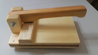 How to make a wooden dough press  Detailed explanation and application  Hamur açma aleti  DIY [upl. by Berton251]