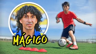 ¡EL FUTBOLISTA VAGO que SORPENDIÓ a MARADONA 🤯 APRENDE 3 JUGADAS del MÁGICO GONZÁLEZ 💛💙 [upl. by Hines]