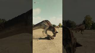 Carnotaurus attitude towards small herbivorous dinosaurs  Jurassic World Evolution 2 [upl. by Druce136]