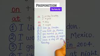 Preposition atonin 💯✅🔥 englishgrammar english englishtips [upl. by Oneg]