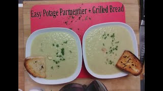 Quick Leek and Potato Soup  Grilled Bread [upl. by Celine626]