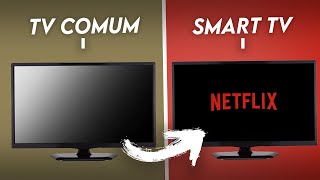 Transformei minha TV Comum em Smart TV Saiba como [upl. by Anrat105]