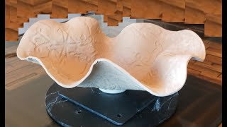 How to Make a Slab Drape Mold Ceramic Bowl [upl. by Clarabelle]