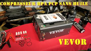 Technique  Compresseur HPA 4500 PSI sans huile Vevor 300W French [upl. by Mayworm]