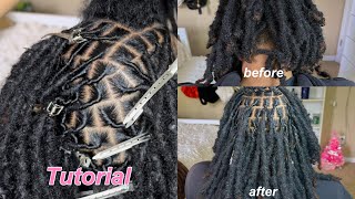 how to retwist locs beginner friendly  Nylajaine [upl. by Annahsirhc]