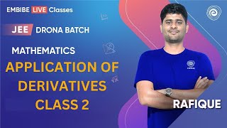 Application Of Derivatives  Class 2  Mathematics  JEE Main amp Advanced I Rafique Sir [upl. by Arytahs]