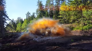 30 kg ANSU Ammonium Nitrate  Sugar Explosion [upl. by Ailongam723]