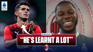 Yunus Musah on Poch vibes at AC Milan and the quality of Pulisics Italian  Morning Footy [upl. by Ajnotal]