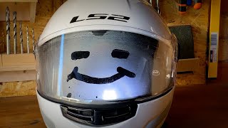 Installing Pinlock Insert on LS2 Strobe Helmet [upl. by Anthony]