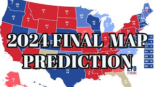 2024 FINAL ELECTORAL MAP PREDICTION [upl. by Etnwahs818]