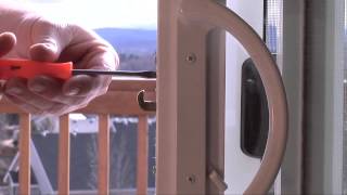 How to Adjust a Patio Door Latch [upl. by Mahalia344]