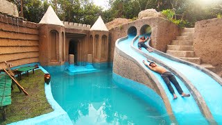 My Summer Holiday 155 Days Building 1M Dollars Water Slide Park into Underground Swimming Pool House [upl. by Aitnyc843]