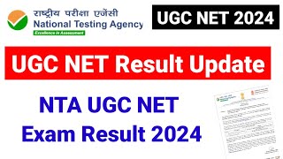 UGC NET Result Update 2024  NTA UGC NET 2024  UGC NET Result  UGC NET Mentor [upl. by Ayrb141]