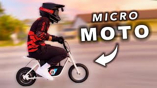 MICRO MOTO Electric Mini Bike  Upgraded Razor Rambler Test amp Review [upl. by Ylek]