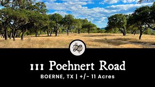 111 Poehnert Road  Boerne TX  1102 Acres [upl. by Anneuq]