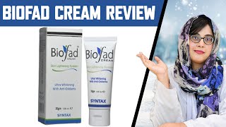 Biofad Cream  Dr Review Benefits Side Effects Price Ingredients amp How to Use [upl. by Aittam]