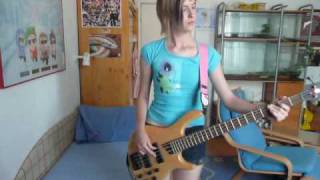 Avenged Sevenfold  Unholy Confessions bass cover girl bassist [upl. by Maisey]