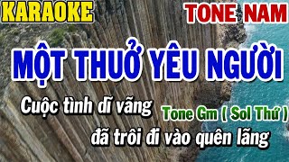 Karaoke Một Thuở Yêu Người Tone Nam Gm Sol Thứ  Karaoke Beat  84 [upl. by Shana]