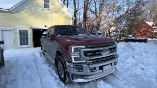 2022 Ford F250 67 Diesel 20 Cold Start [upl. by Dorkas]