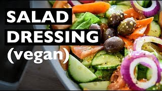 Vegan Salad Dressing recipe  EASY ITALIAN SALAD DRESSING [upl. by Nagel424]