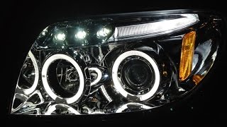 Halo LED Projector Headlights Wiring Installation  SpecD Tuning [upl. by Atirrehs]