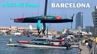 Taihoro Boat of Emirates Team New Zealand for 37th America’s Cup in Barcelona [upl. by Sairacaz]