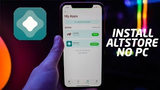 How To Install AltStore WITHOUT COMPUTER Sign Unc0ver FOREVER [upl. by Elesig]