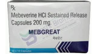 MEBGREAT Capsule Mebeverine HCI Sustained Release Capsules 200 mg [upl. by Delcina380]