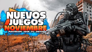 Los Juegos MÁS ESPERADOS de Noviembre 🔥 Nuevos Estrenos en PS5 Xbox Switch y PC [upl. by Rolland]