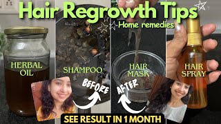 Hair Regrowth and Permanently Stop 🛑 your Hair Fall  Hair Fall Solution at Home  DIY [upl. by Yardna]