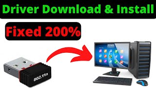 80211n WiFi USB Adapter Driver Download amp Install in Hindi🔥 USB WIFI 80211 n Driver Windows 7810 [upl. by Ellennad362]