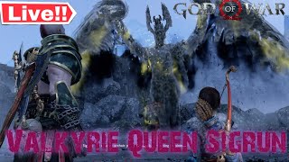 Freeing the CORRUPT QUEEN VALKYRIE SIGRUN  GOD OF WAR 2018 part 12 [upl. by Ahsimak]