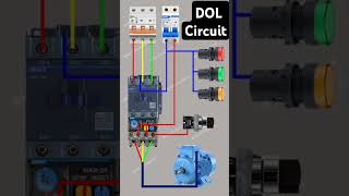 DOL Full Circuit Diagram electricshorts electrical howtomakeelectricboard [upl. by Annah]