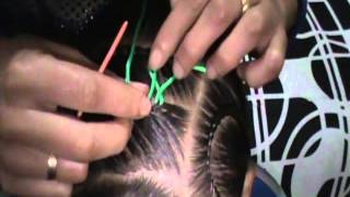 ¡¡TRENZA DOBLE CON CINTAS CRUZADAS PEINADOS PARA NIÑAS PASO A PASO [upl. by Carlee]