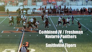 Combined JVFreshman Navarro Panthers Football at Smithville Tigers [upl. by Tyree871]