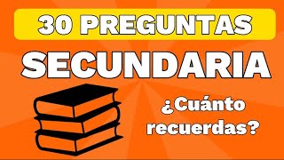 ✏️TEST de secundaria  30 preguntas que todos deberíamos saber responder 🤓🧠 [upl. by Yebba933]