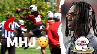 Marvin Harrison Jr GOES UP To Produce Best Catch Of Arizona Cardinals 2024 Mandatory Minicamp [upl. by Aytak]