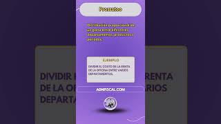 ¿Qué es Prorrateo Contabilidad Finanzas Prorrateo EducaciónFinanciera EstudiarContabilidad [upl. by Curr]