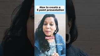 Creating an Impactful 5Point Part 1 Presentation englishforsuccess presentation youtubeshorts [upl. by Nylcsoj]