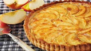 Apple Custard Tart Recipe Demonstration  Joyofbakingcom [upl. by Wentworth]