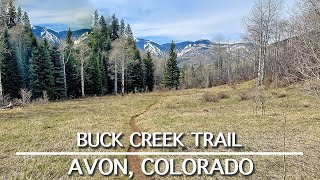 Mountain Biking Buck Creek Trail  Avon Colorado [upl. by Howund]