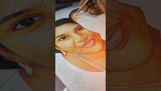 Colour pencil portrait art shortsfeed portrait artwork [upl. by Nolyar]