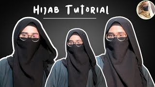 HijabNiqab Style  Hijab With Niqab Tutorial  Ayesha Hijab 🦋 [upl. by Lleder]