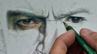 Colored Pencil LIVE Drawing Hyperrealistic Portrait Skin Tone using Polychromos [upl. by Crowell]