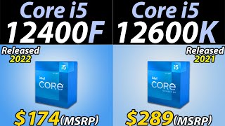 i512400F vs i512600K  How Much Performance Difference [upl. by Trust562]