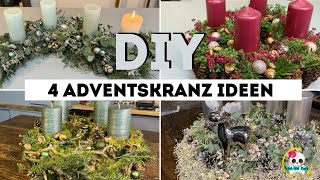 4 Adventskranz Ideen zum selber machen  STEP by STEP Videos in der Beschreibung [upl. by Sissy]