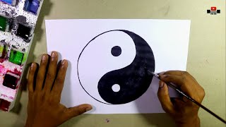 How to draw the Yin Yang logo [upl. by Rratsal114]